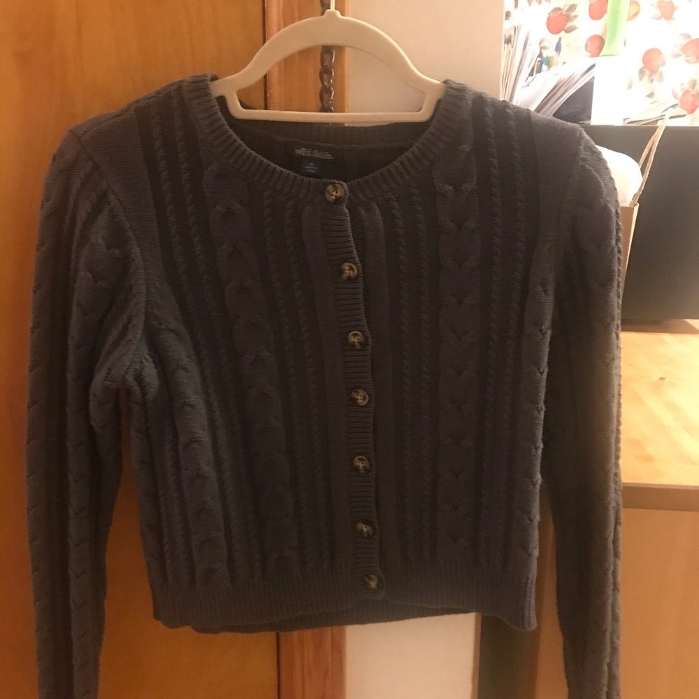 Knitted Sweater with Buttons